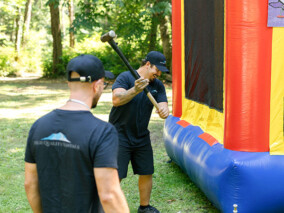 High Quality Rentals - Nick and Austin Setting Up