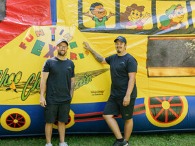 High Quality Rentals - Nick and Austin Setting Up