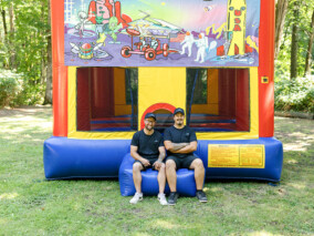 High Quality Rentals - Nick and Austin Setting Up